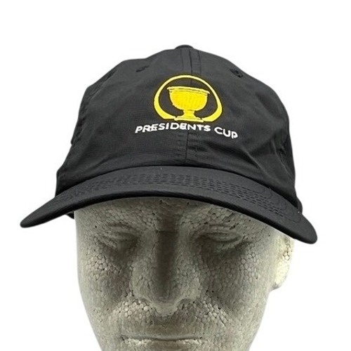 Presidents Cup Golf Hat Womens S Imperial Black Adjustable Strapback Preppy